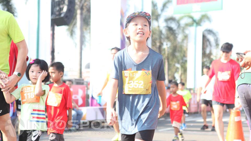 Acara Serpong Green Warrior Run 2016 juga diikuti oleh anak-anak.